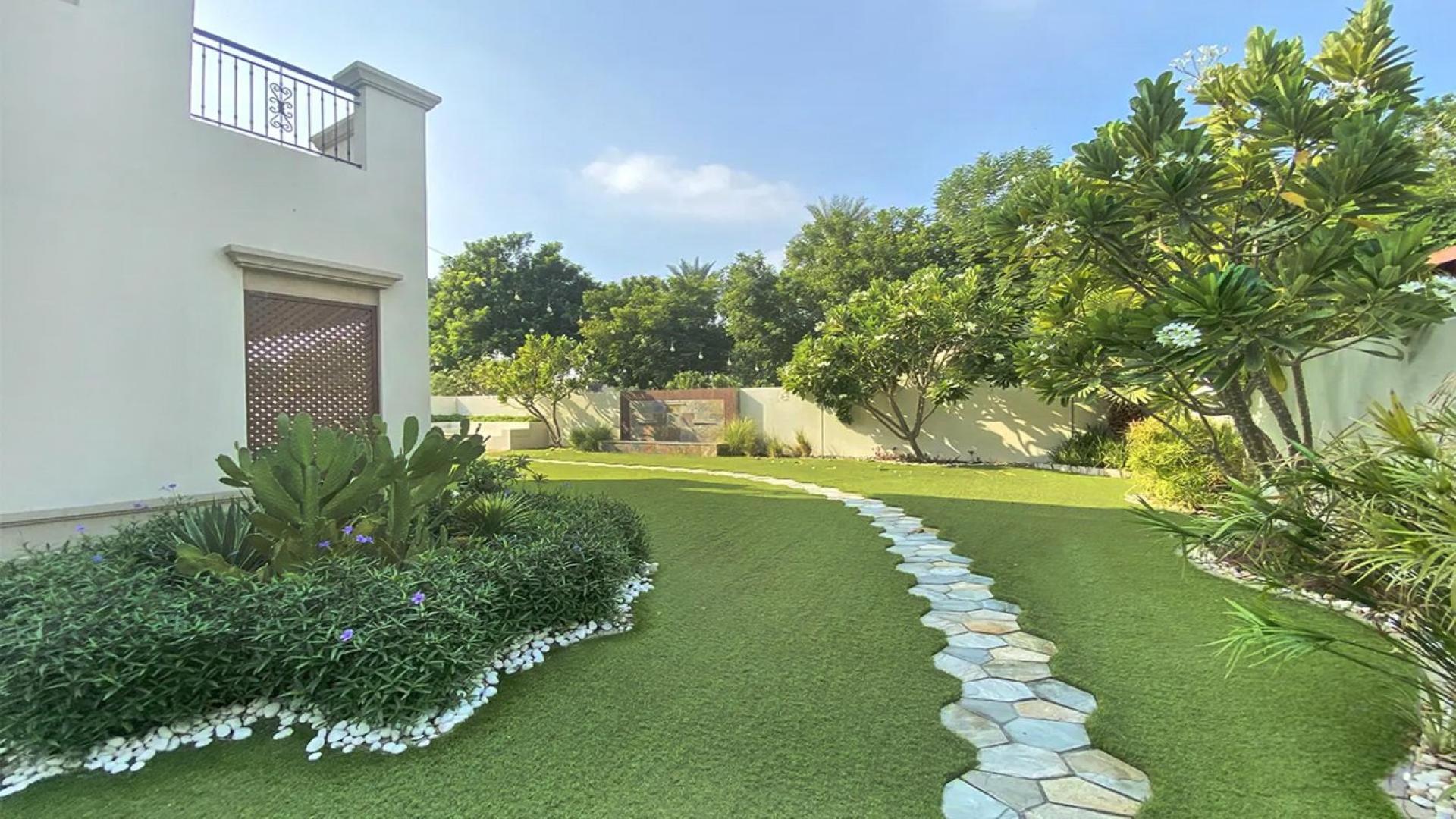 Luxurious living room in Arabian Ranches 2 villa, Rasha community, elegant decor, spacious layout