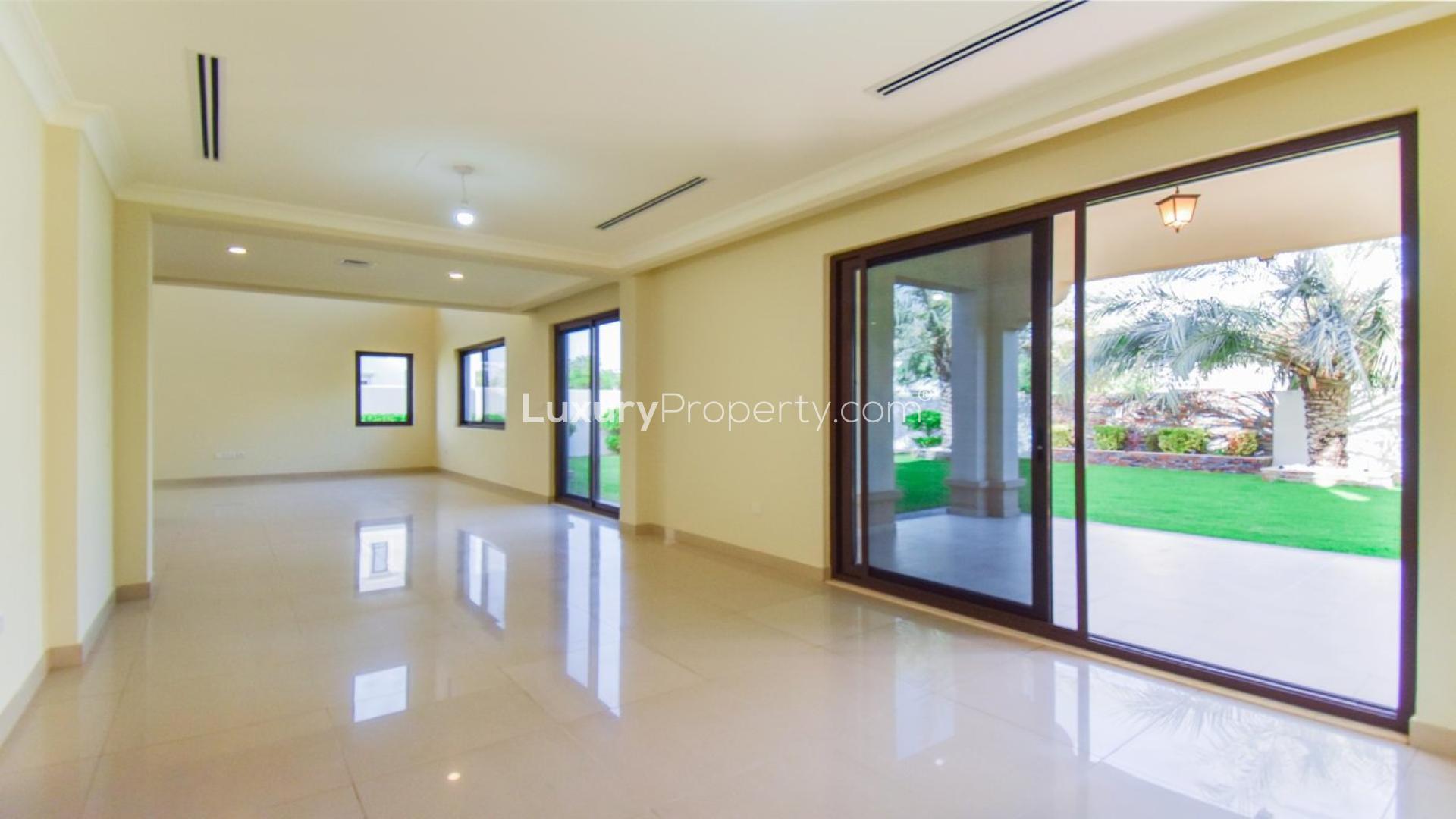 Elegant villa with spacious backyard in Arabian Ranches 2, Rasha community, available for rent