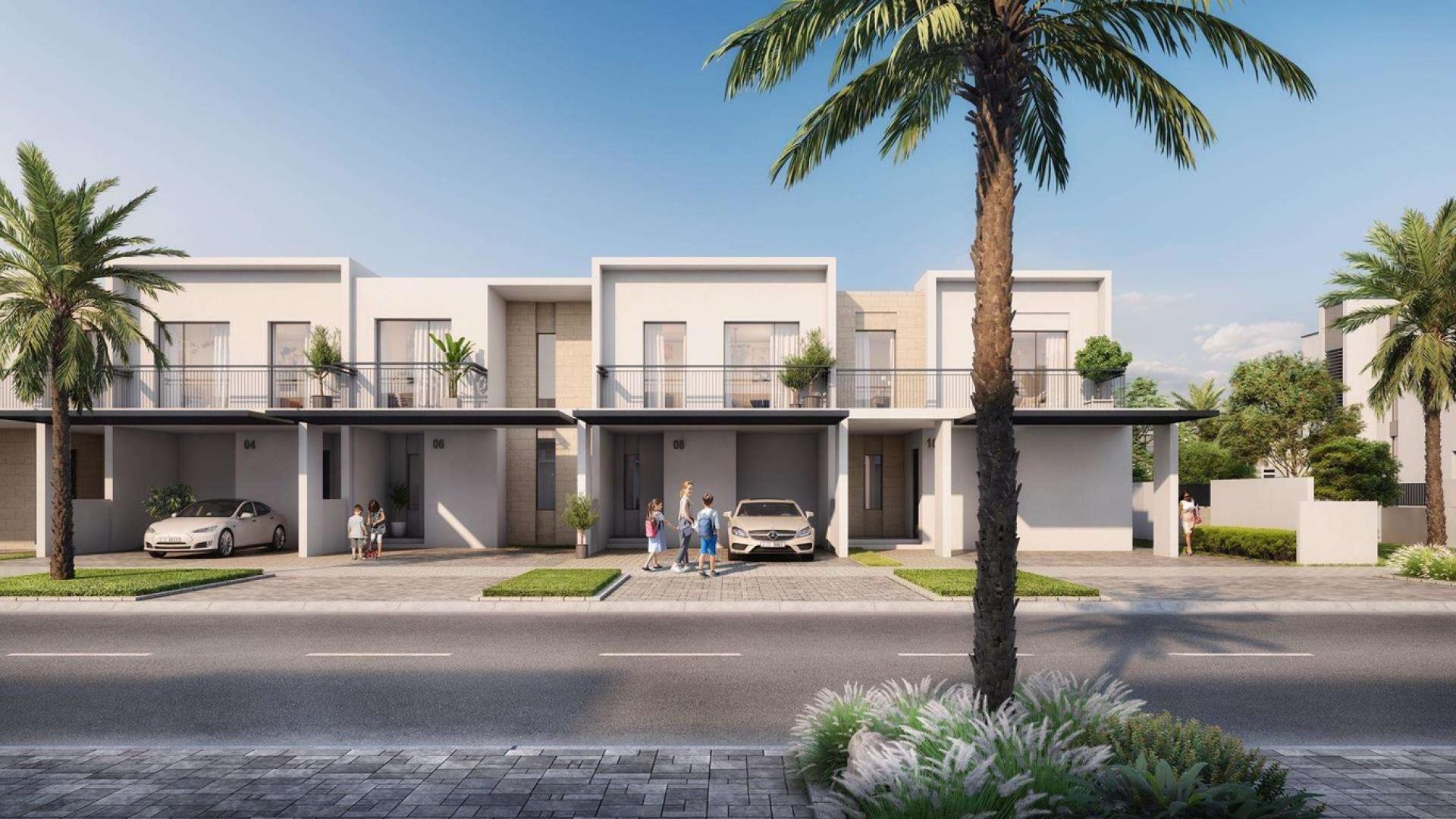 Stunning four-bedroom villa at Expo Golf Villas, Emaar South with lush landscaping and modern design