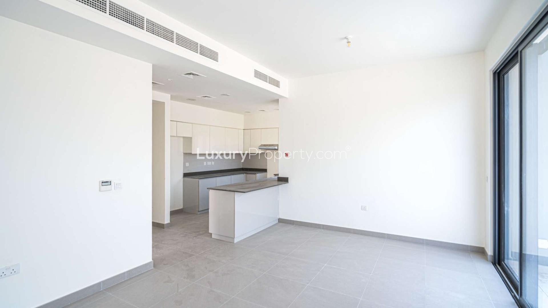 Brand new kitchen and dining area in 4-bedroom townhouse, Maple, Dubai Hills Estate