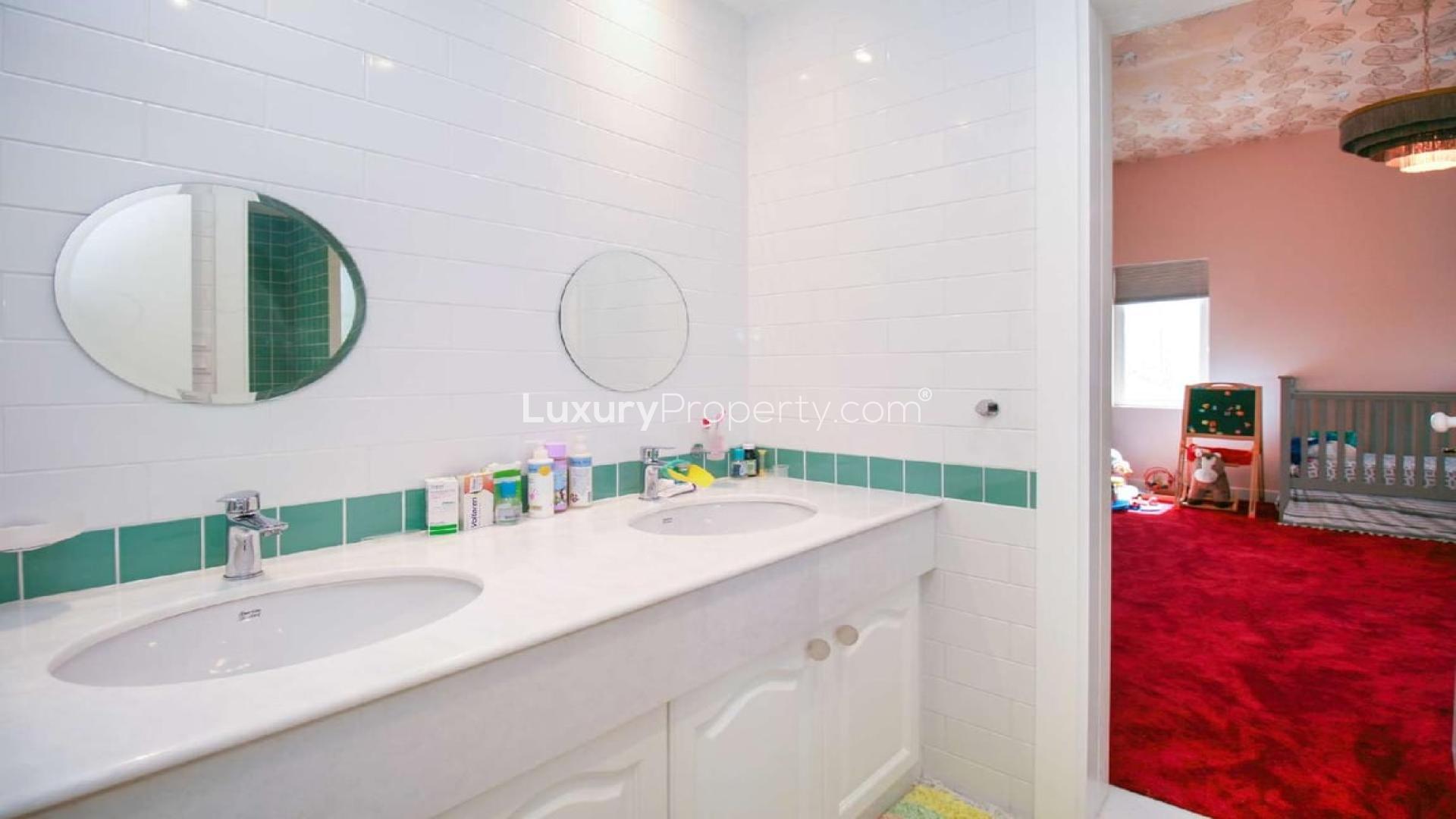 Contemporary hallway in Type B1 Villa, Alvorada 4, Arabian Ranches, featuring stylish decor