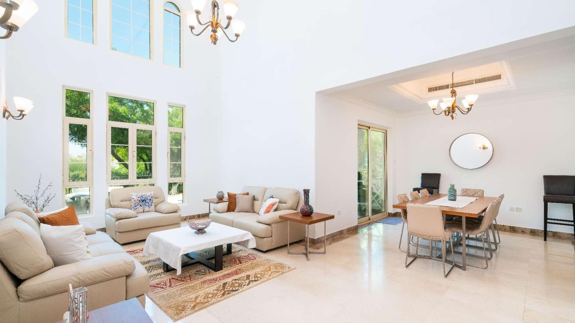 Spanish-style villa with lush garden in Jumeirah Islands, European Clusters, for sale