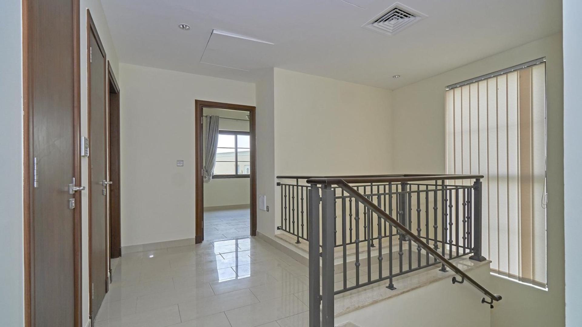 Spacious villa exterior with garden in Casa, Arabian Ranches 2, available for rent