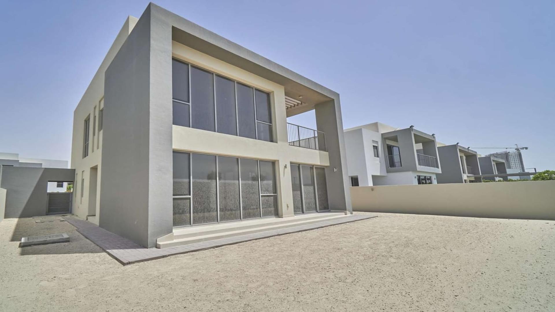 Single row 4-bedroom villa exterior in Sidra, Dubai Hills Estate for sale