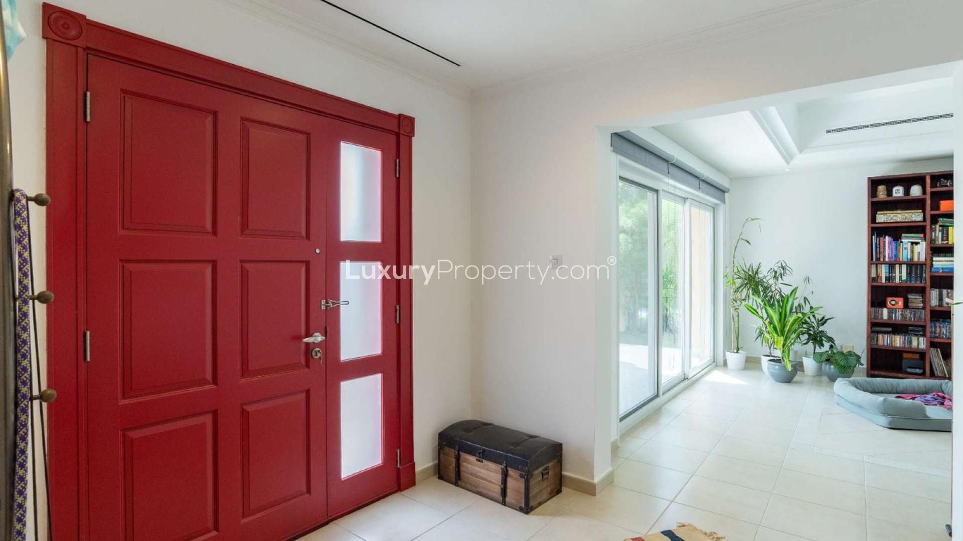 4-bedroom bungalow with red door in Green Community West, Western Dubai