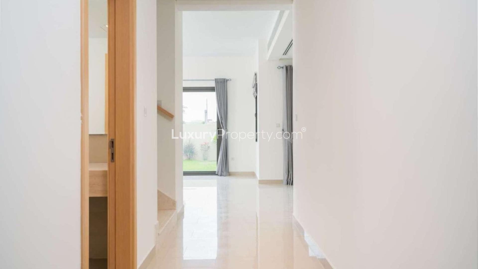 Vacant standalone corner villa exterior in Azalea, Arabian Ranches 2, featuring modern design