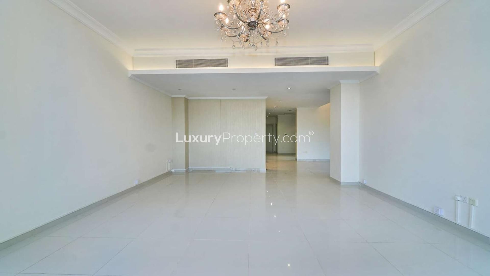 Spacious villa interior with garden view in Damac Hills, Brookfield community