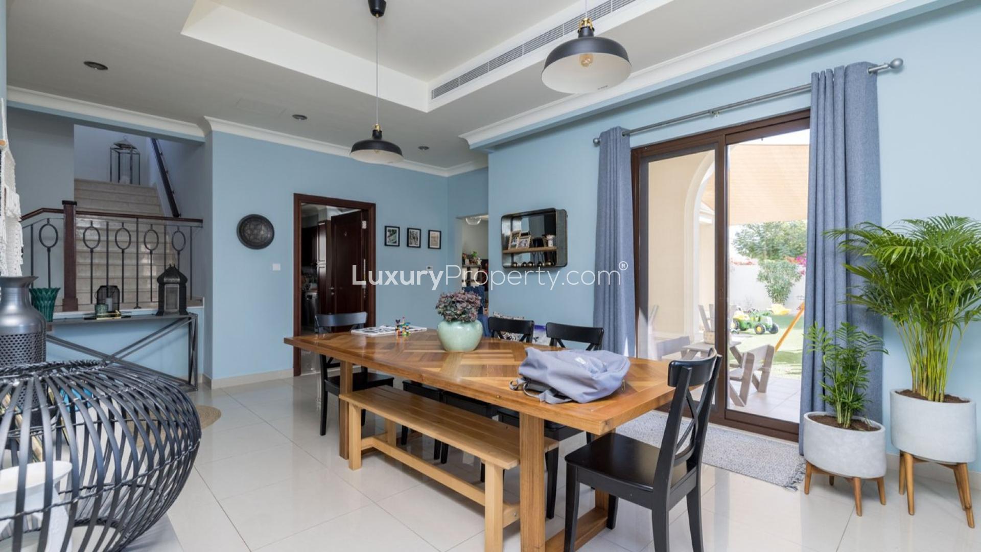 Luxurious living room in 4-bedroom villa, Arabian Ranches II, Rosa community, for sale