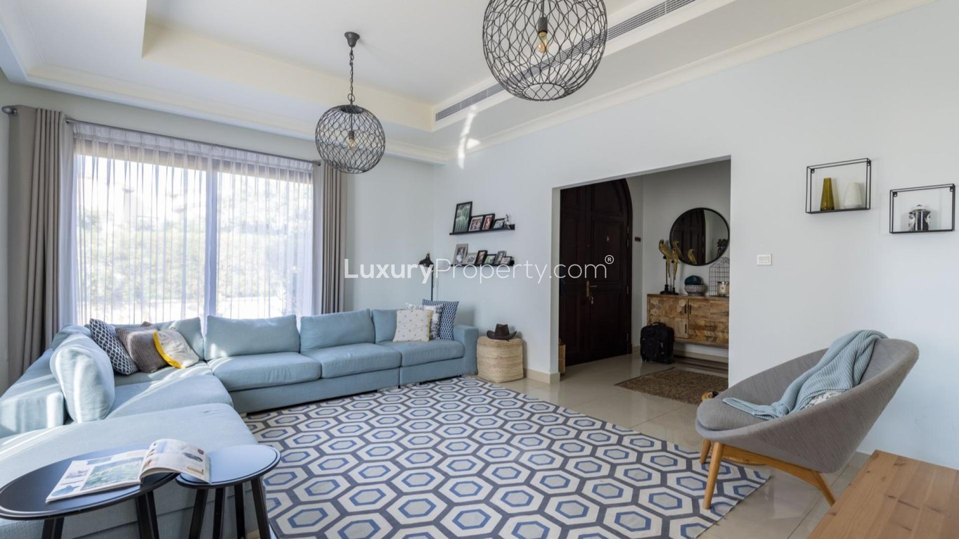 Exclusive 4-bedroom villa in Arabian Ranches II, Rosa community, with lush greenery and garage