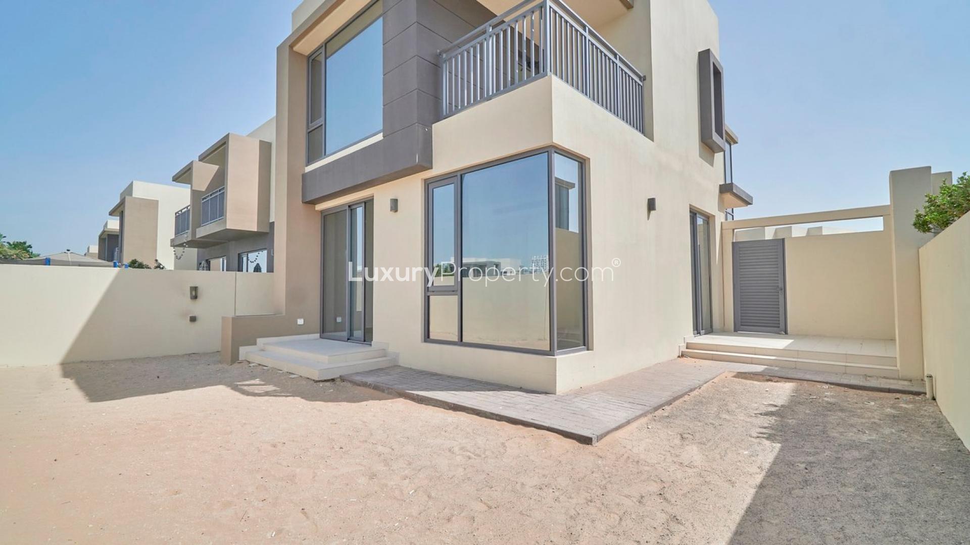 4-bedroom duplex townhouse exterior in Maple 1, Dubai Hills Estate, for sale