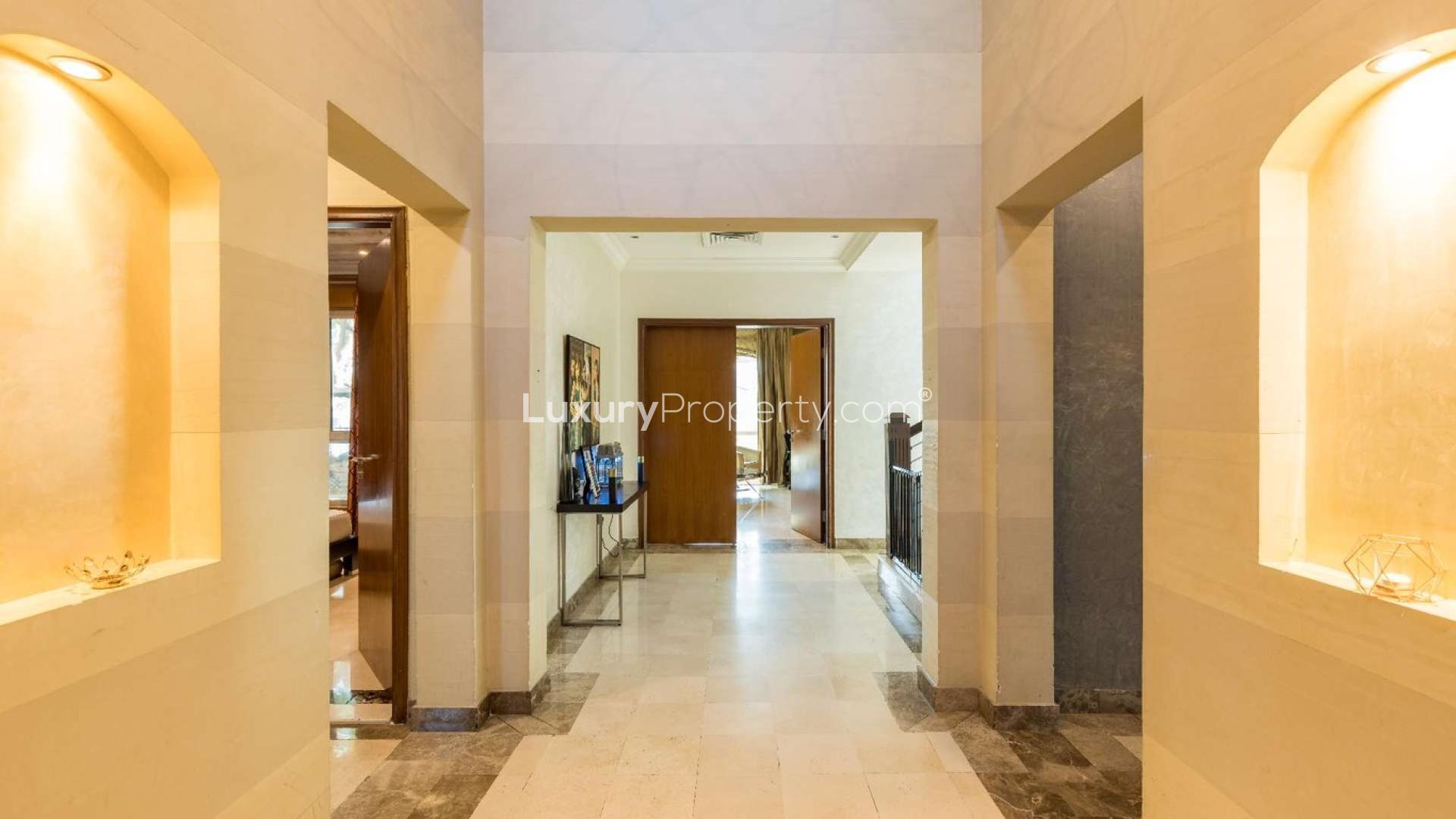 Lakefront view from Costa del Sol villa in Jumeirah Islands' European Clusters for sale