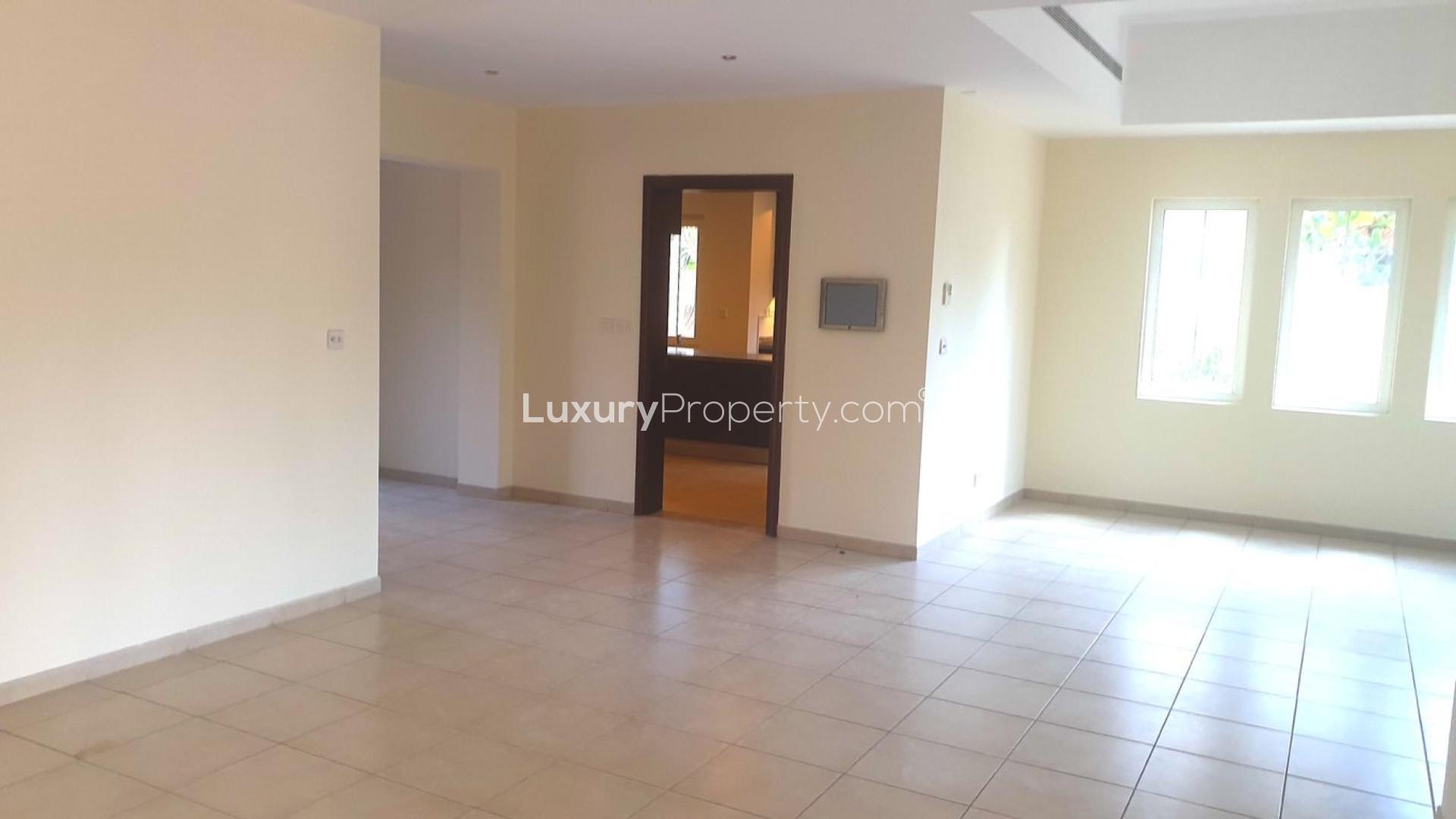 Villa for sale in Alvorada, Arabian Ranches, featuring four bedrooms and lush garden