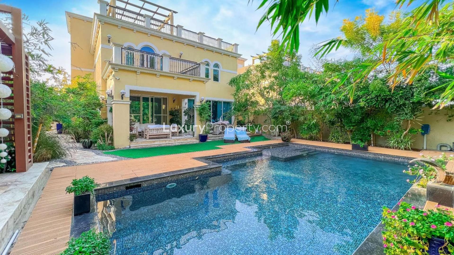 Exclusive upgraded villa with pool in Legacy Nova, Jumeirah Park for sale