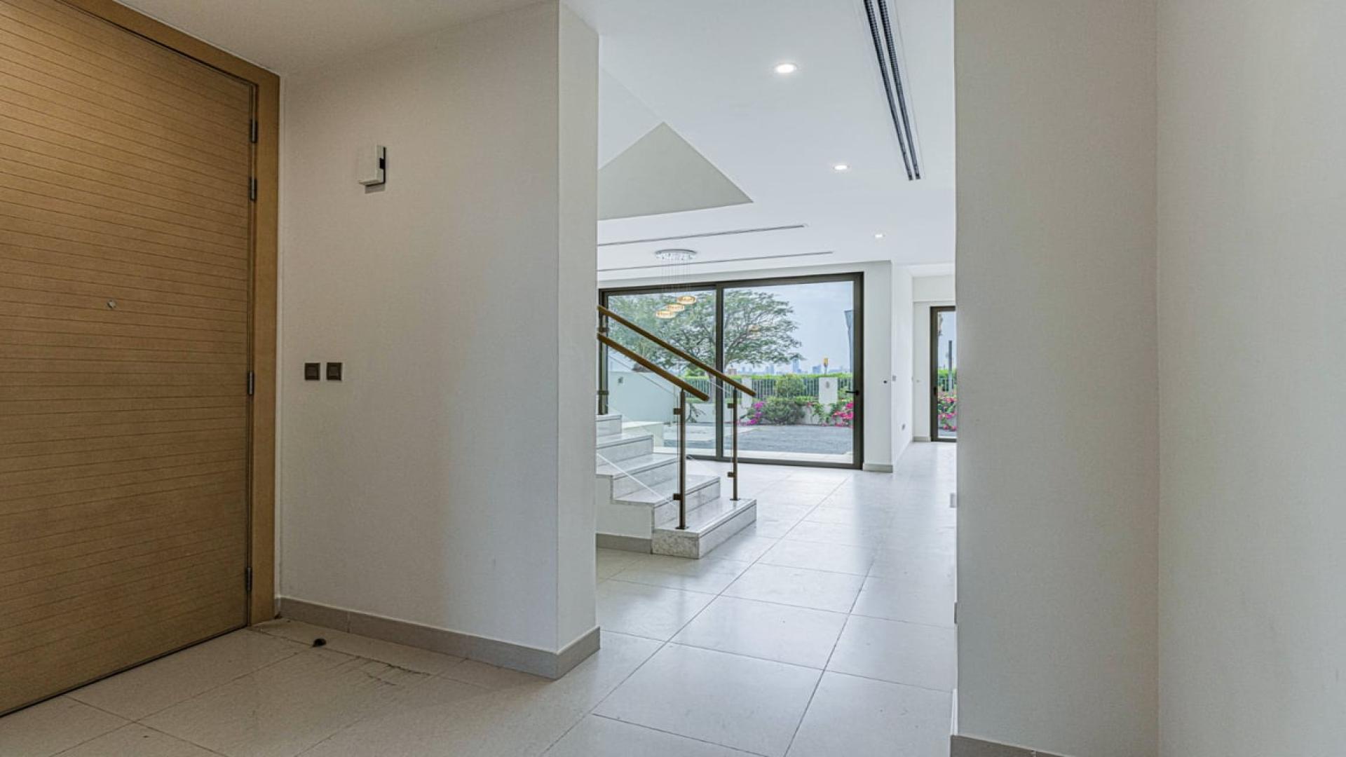 Spacious balcony view of lush greenery, Sidra Villas, Dubai Hills Estate, luxury villa for sale