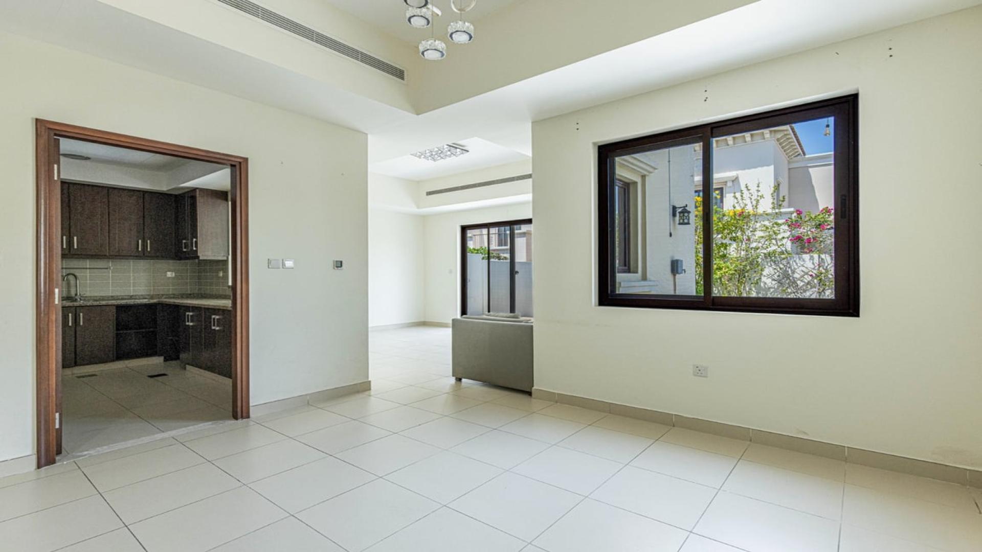Corner villa in Mira, Reem community with lush greenery and spacious driveways