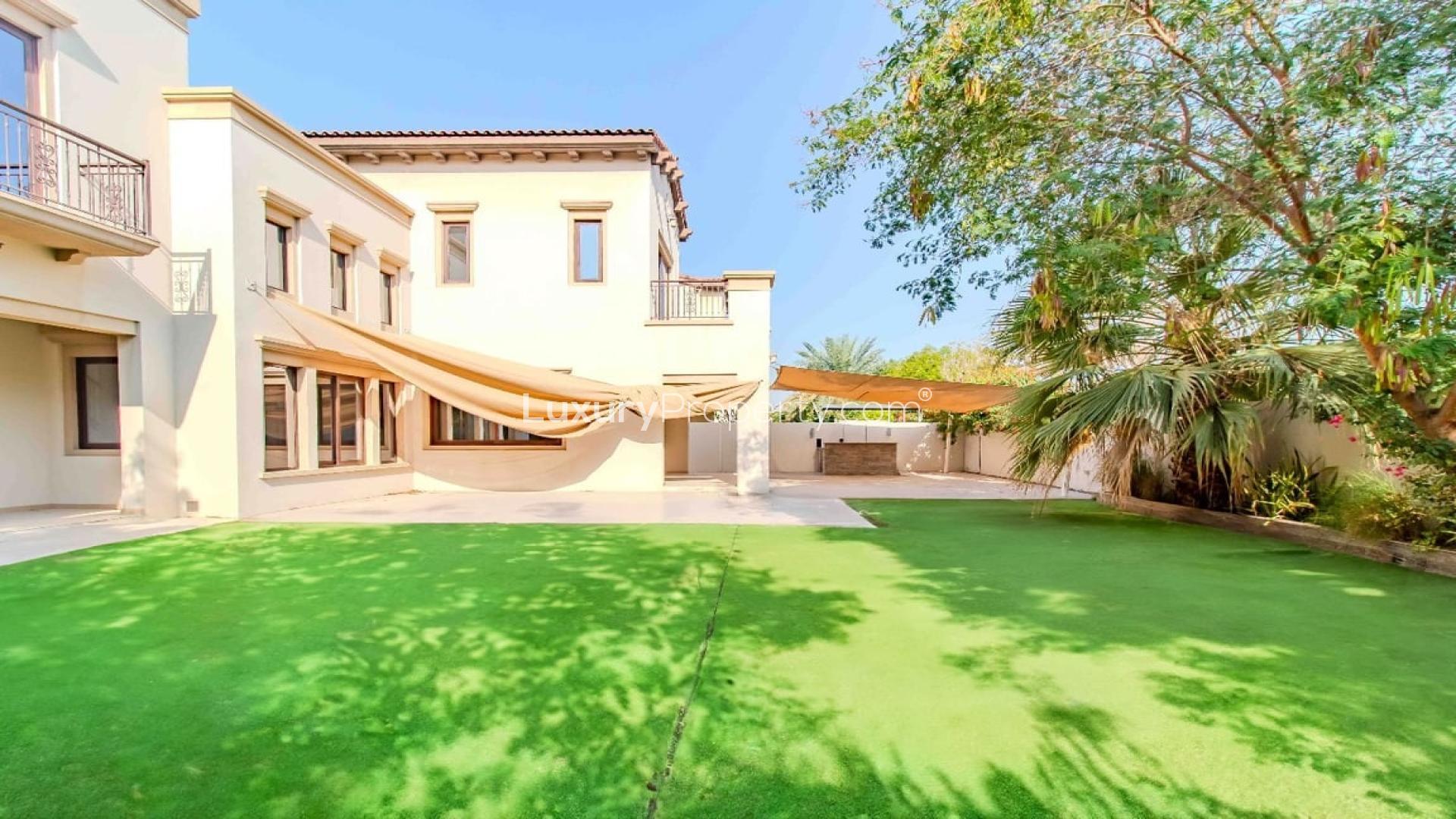 Bright living room with garden view in Rosa, Arabian Ranches 2 villa for sale