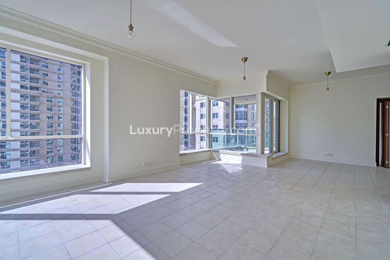 Luxury 4-bedroom apartment view in Al Mesk, Dubai Marina with stunning waterfront scenery