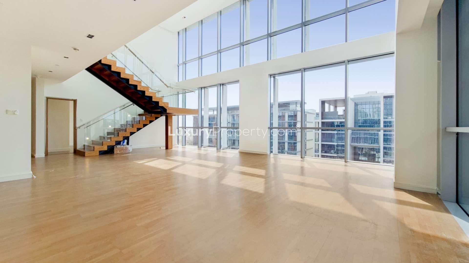 Stunning four-bedroom duplex exterior at City Walk, Building 15, Dubai for rent