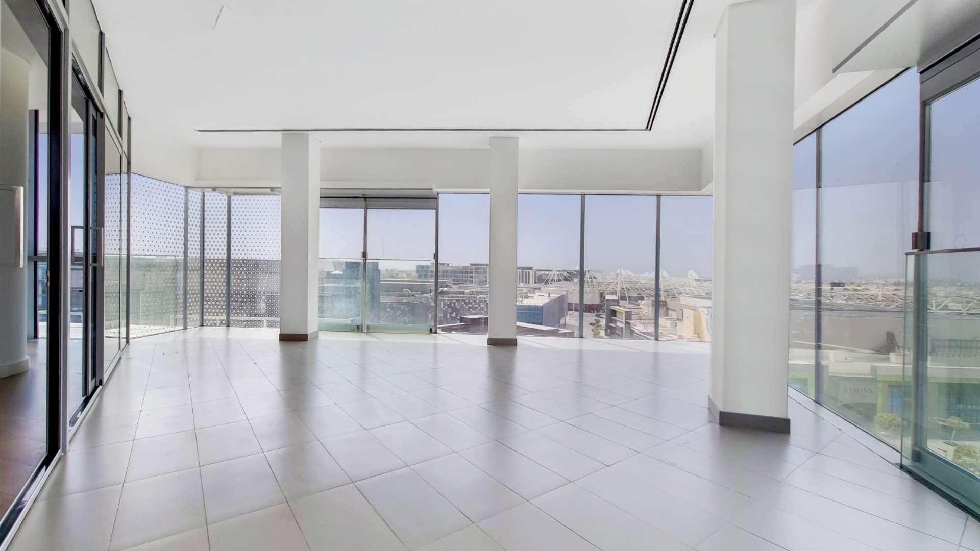 Exterior view of modern penthouse in City Walk, Building 3A, available for rent