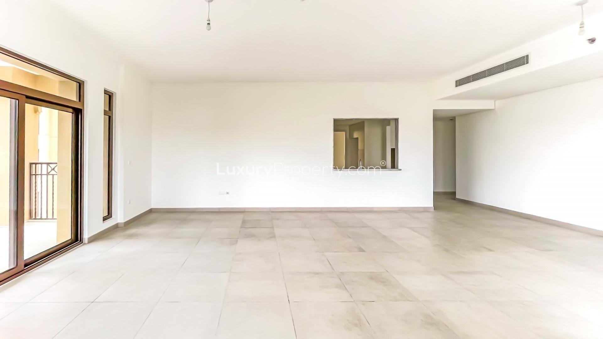 Balcony view of Burj Al Arab from 4-bedroom apartment in Madinat Jumeirah Living