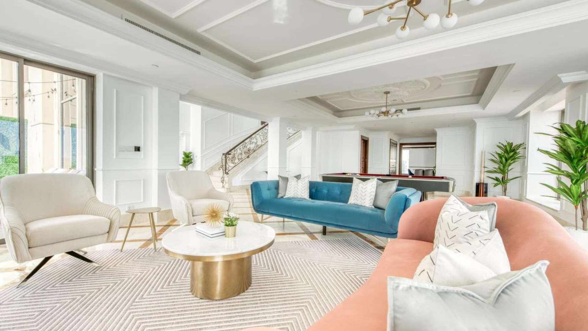 Panoramic sea views from Jumeirah Beach Residence penthouse, featuring iconic Dubai skyline and beach