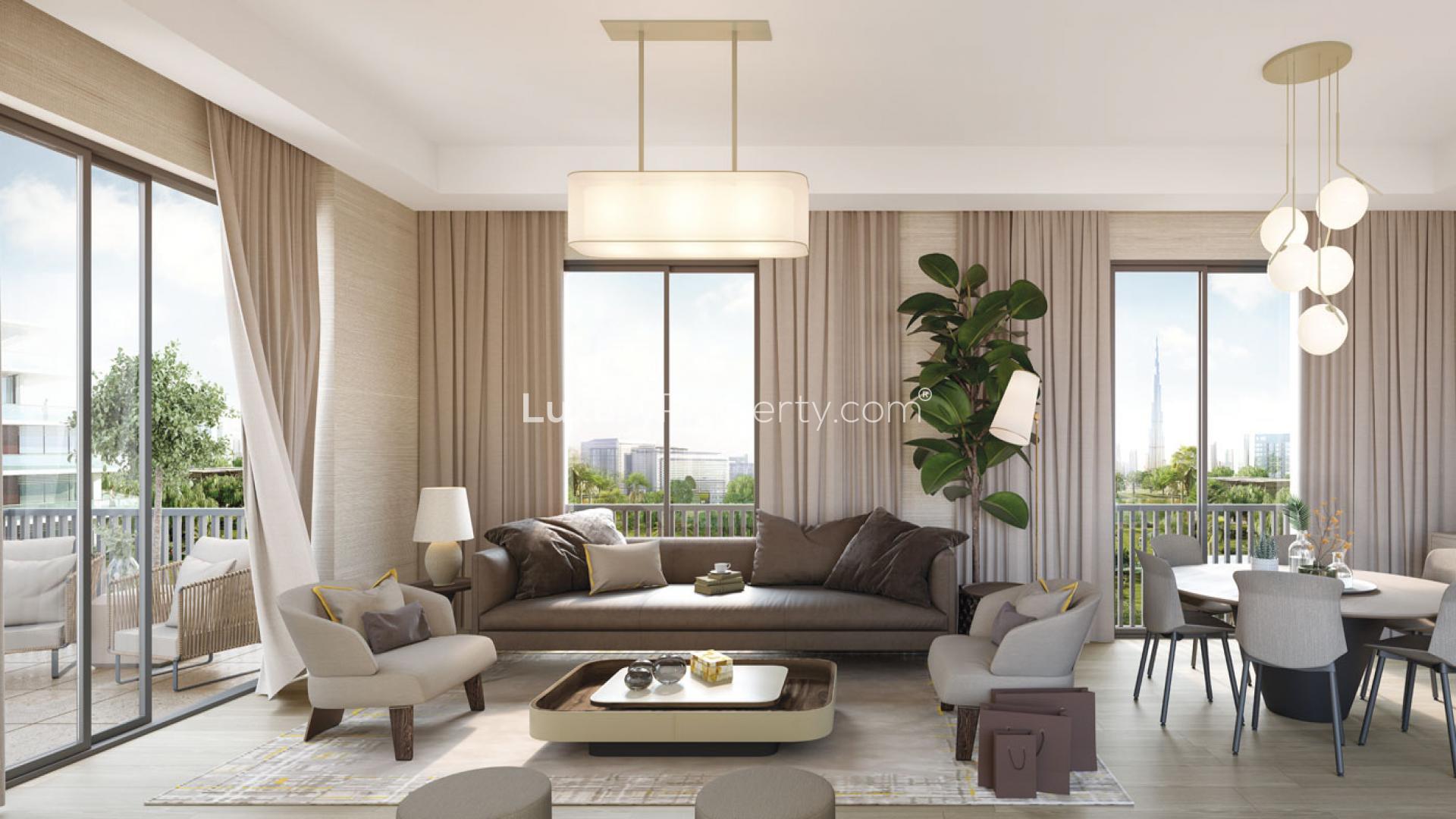 Penthouse with large pool view in The Highbury, Mohammed Bin Rashid City for sale