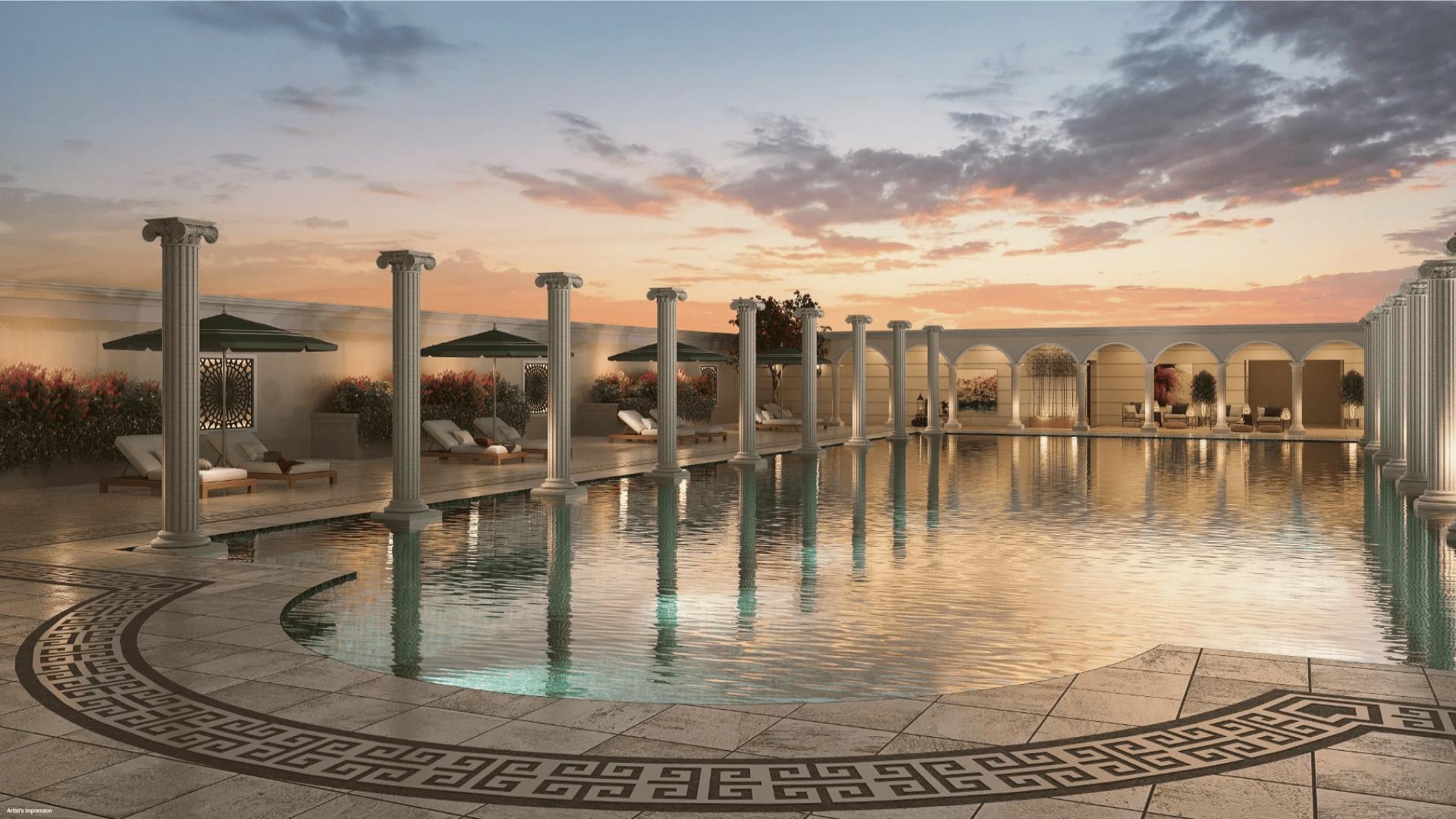 Luxury Sobha Metropolis apartment living room with balcony view in Kuttanellur, Thrissur