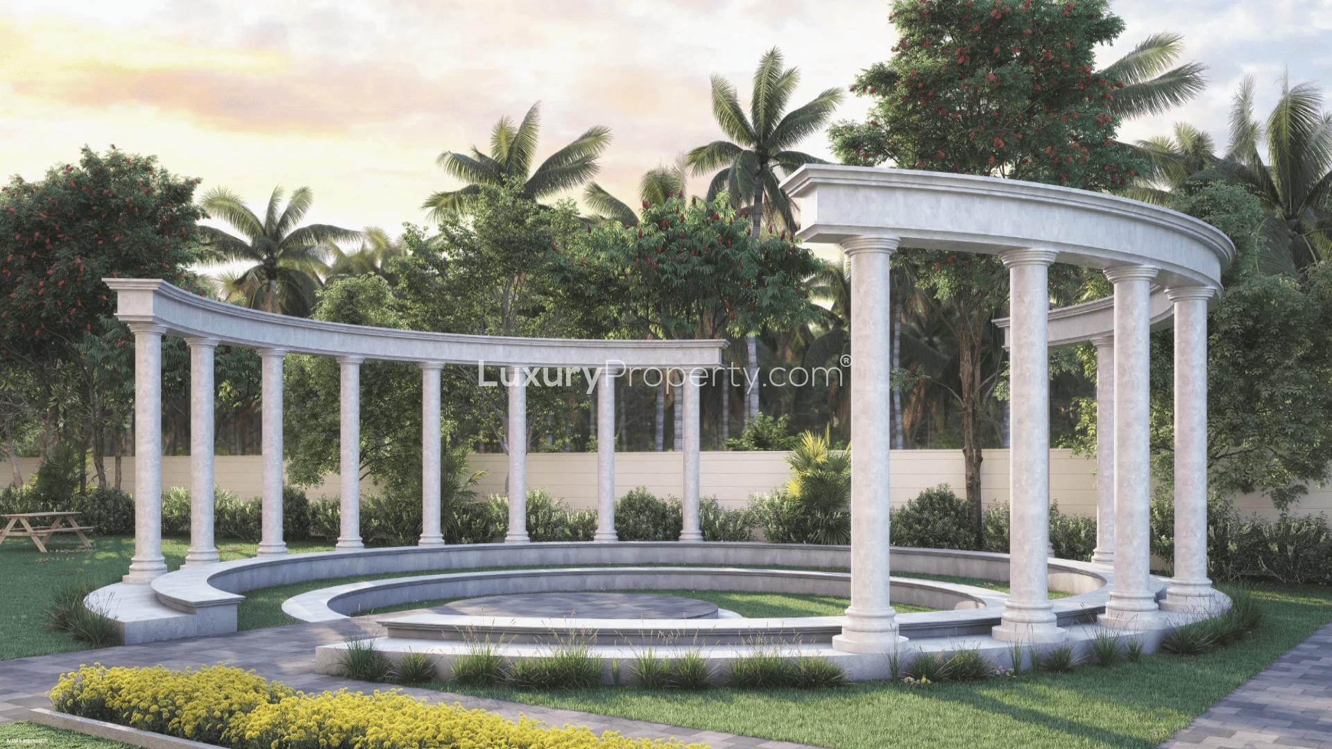 Luxury pool area at Sobha Metropolis apartments in Kuttanellur, Thrissur, for sale