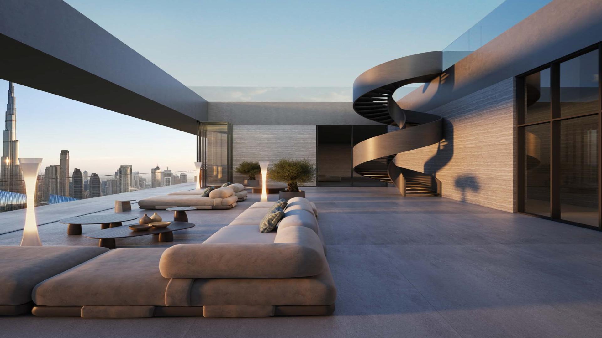 Luxurious bedroom with modern decor in Akala Hotel & Residences, Zabeel apartment for sale