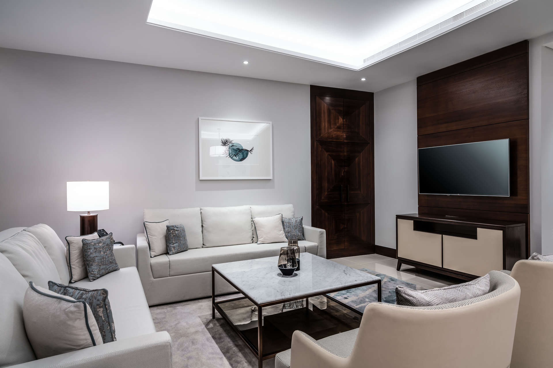 Luxurious bedroom in The Address Sky View Towers, Downtown Dubai, apartment for sale