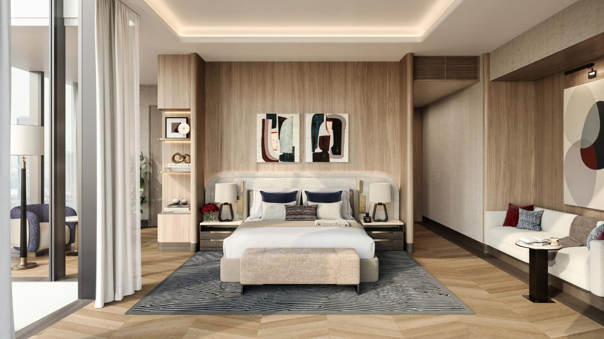 Luxurious 4-bedroom suite balcony view at Baccarat Residences, Burj Khalifa Area, Downtown Dubai