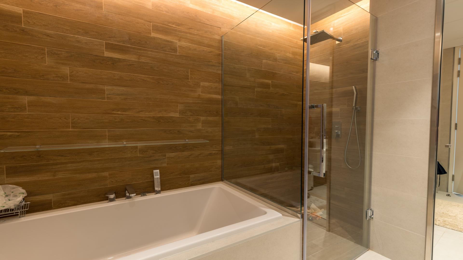 Dining area with city view in Bluewaters Island 4-bedroom apartment for sale