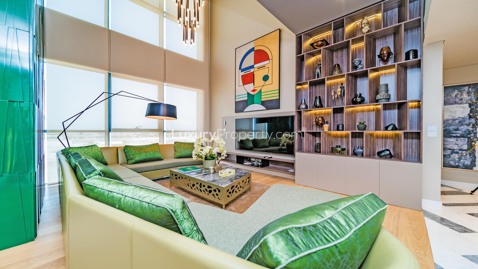 Luxurious bedroom in modern 4-bedroom duplex condo, City Walk, Building 13B