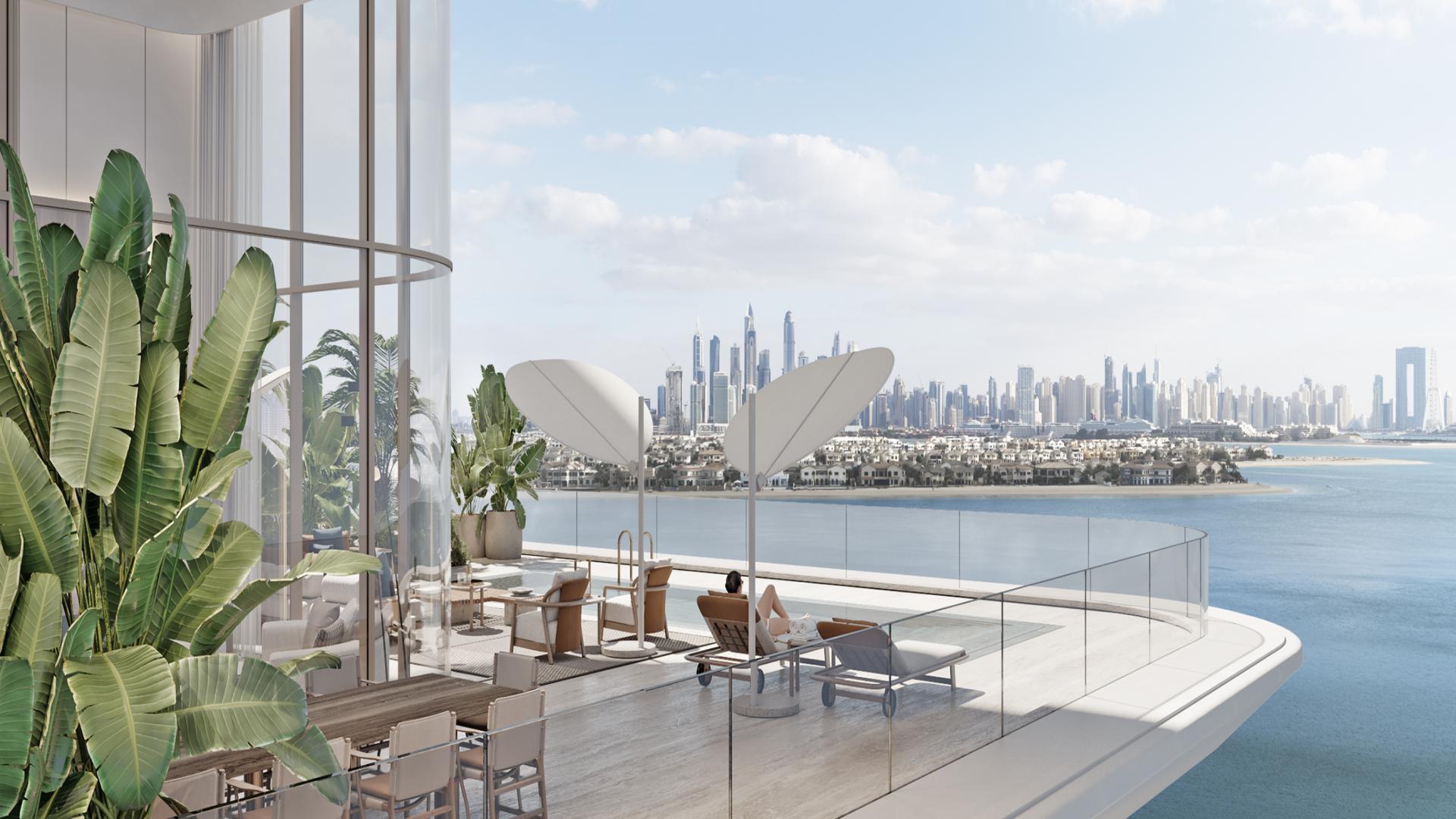 Penthouse with ocean view at sunset in Orla by Omniyat, Palm Jumeirah