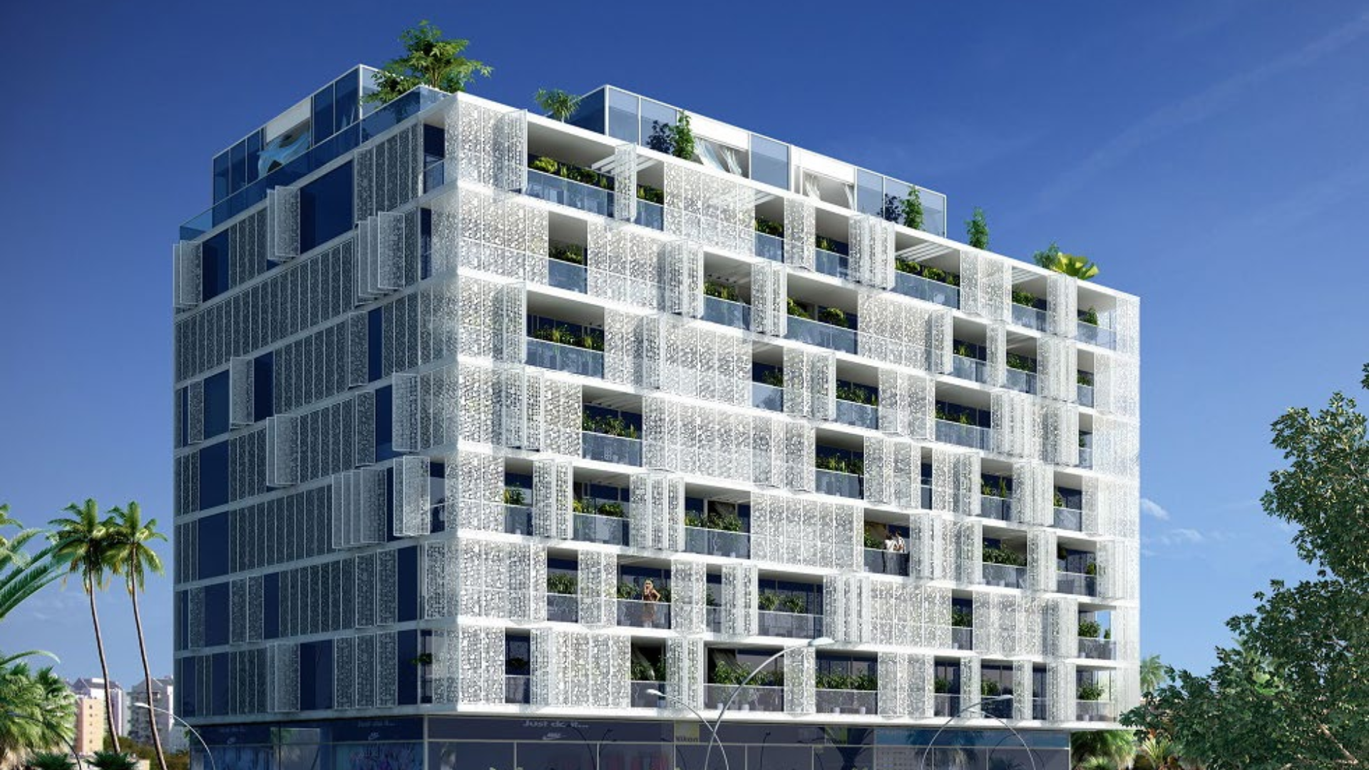 Luxurious lobby in Port Tel Aviv Residences, featuring modern decor and stylish seating areas