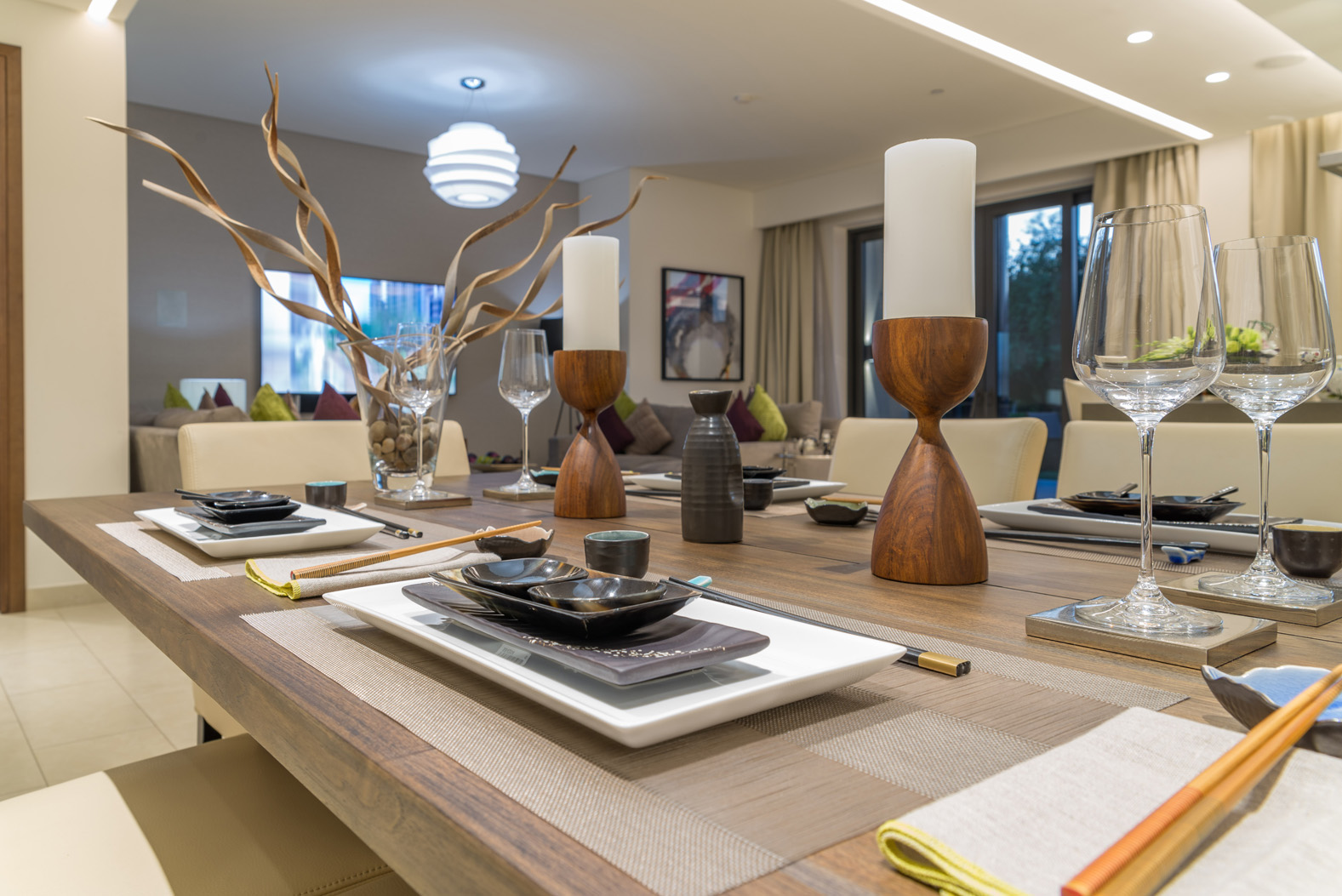 Luxury bedroom in three-bed apartment, Hartland Greens, Mohammed Bin Rashid City, for sale