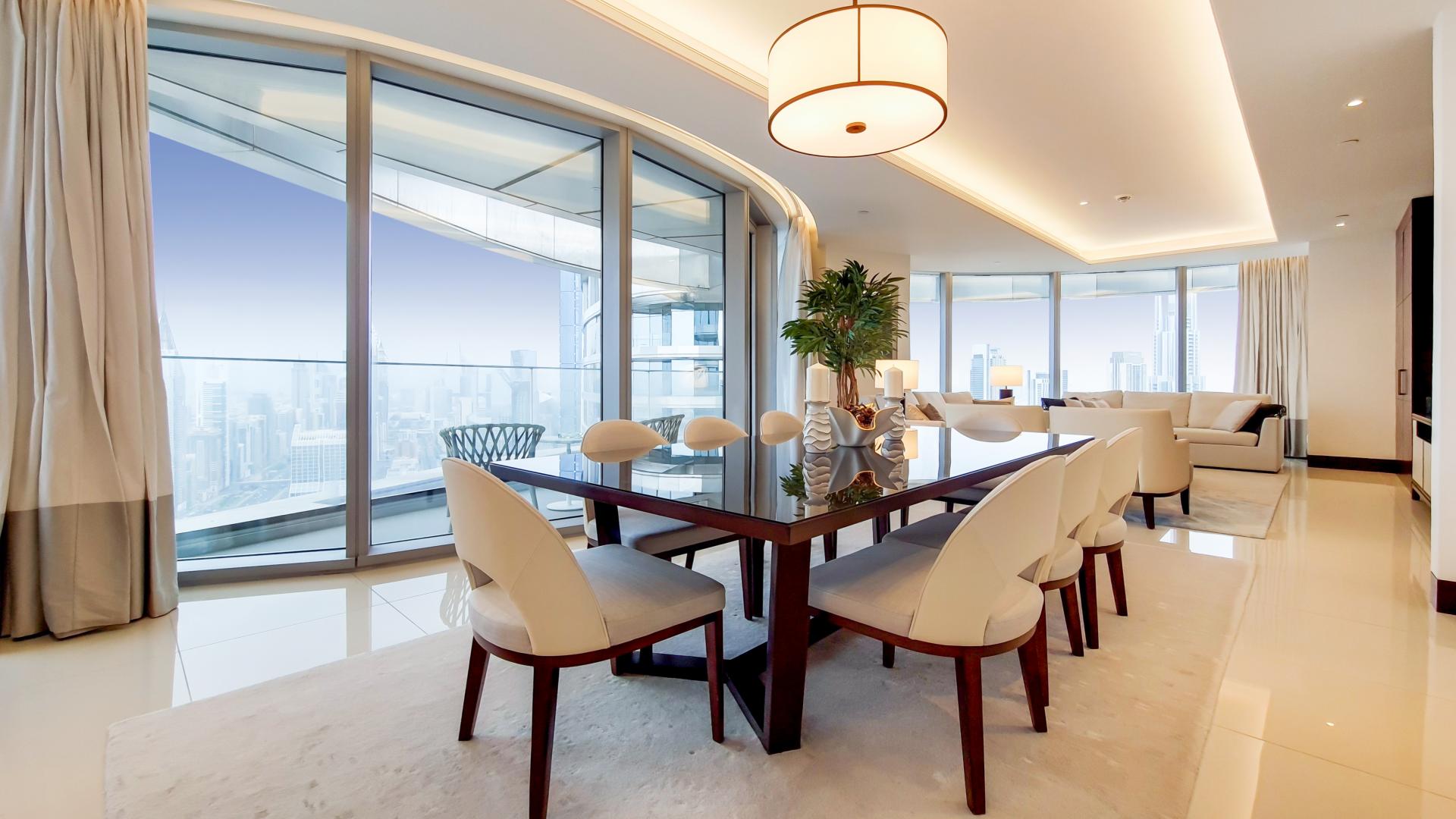 Luxurious dining area in furnished apartment, Address Sky View Towers, Downtown Dubai