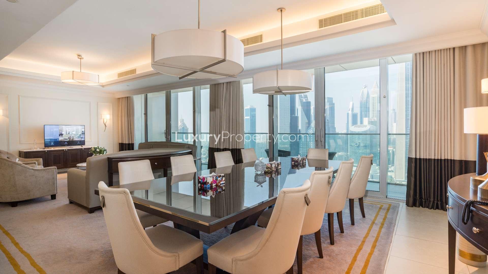 Skyline view from Downtown Dubai apartment for sale at The Address The BLVD