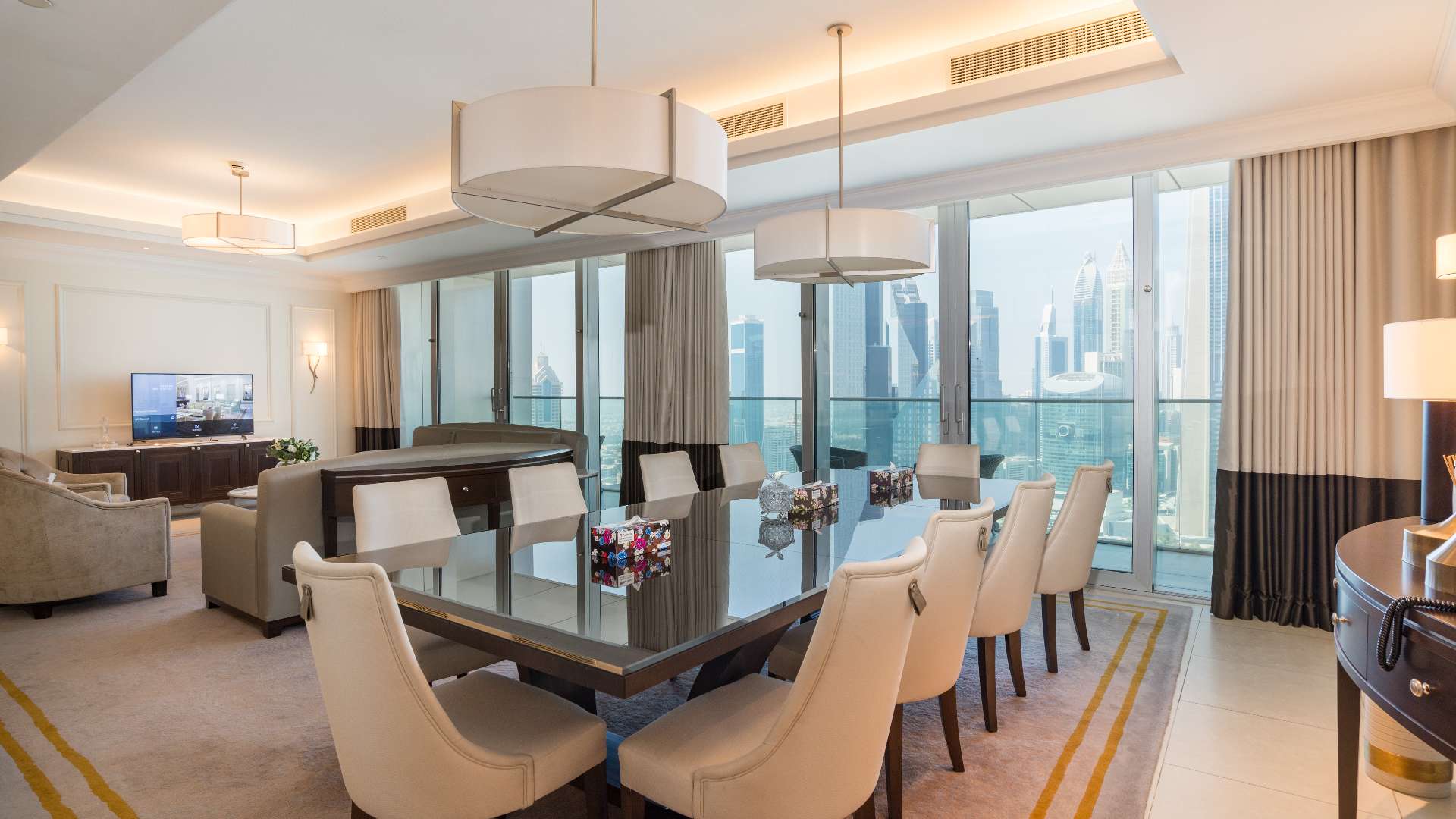 Skyline view from Downtown Dubai apartment for sale at The Address The BLVD