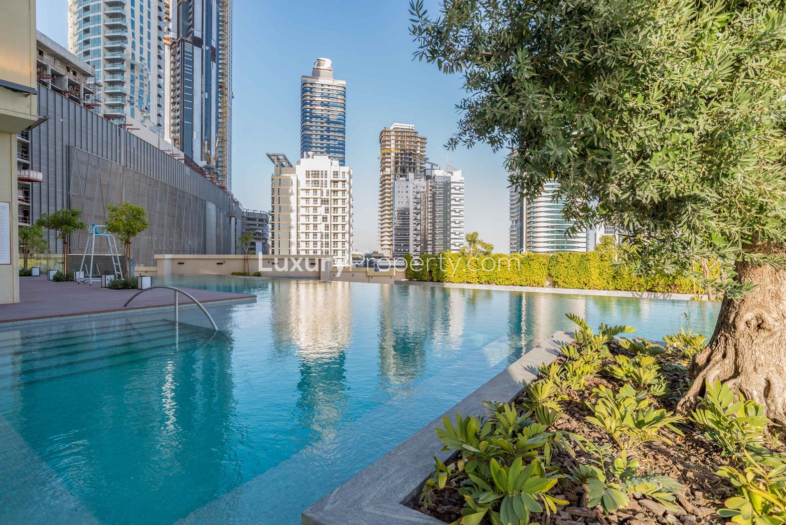 Exterior view of The 118, luxury penthouse building in Downtown Dubai