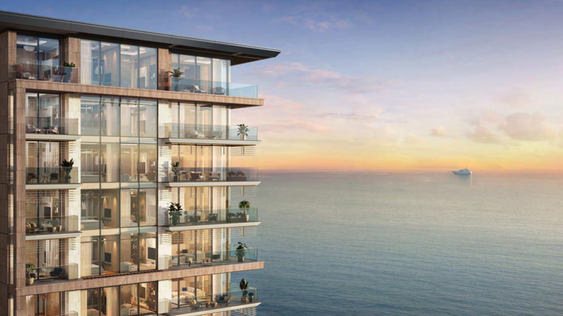 Luxurious Al Marjan penthouse rooftop pool with ocean view at sunset, Playa Del Sol