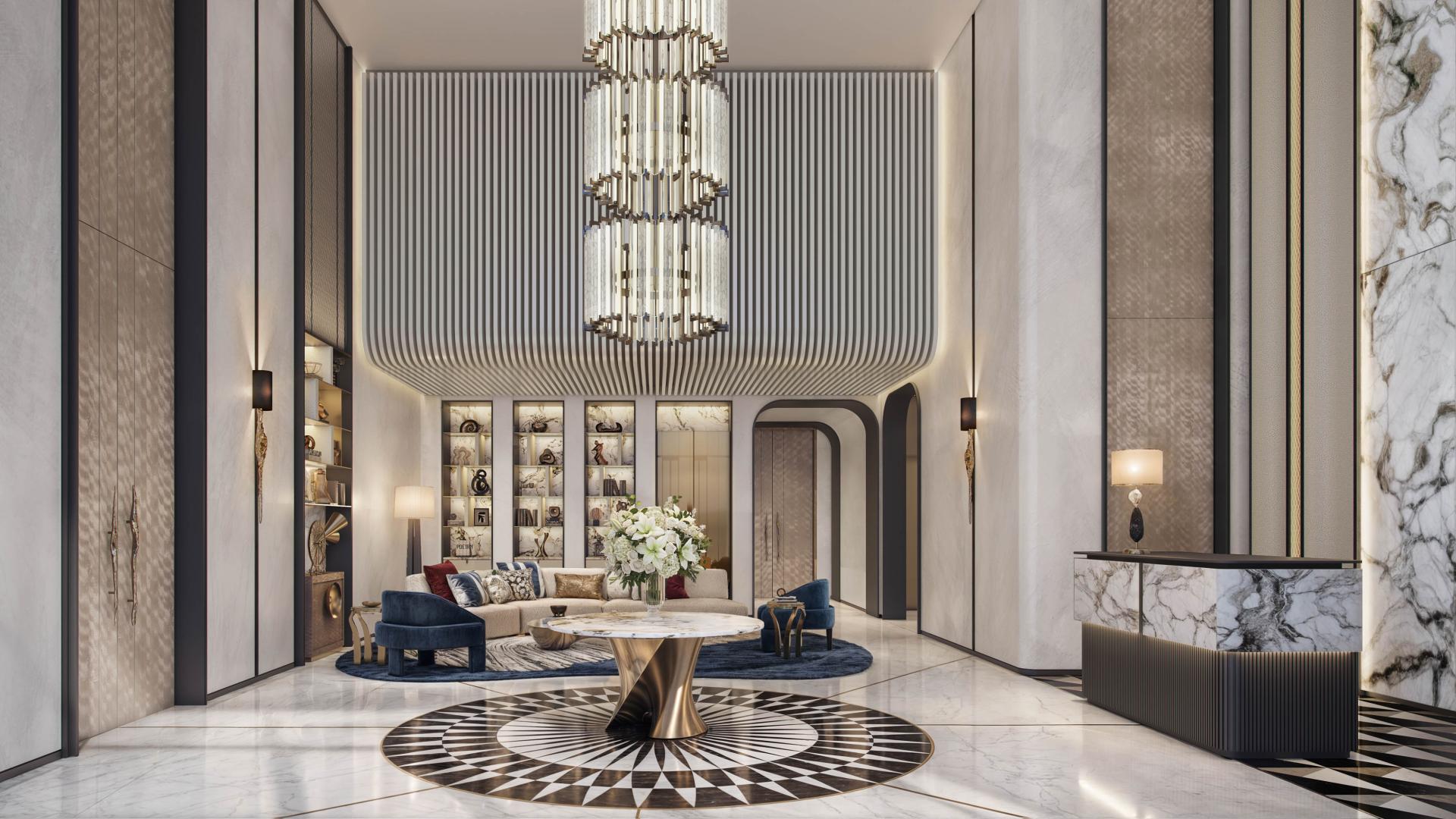 Elegant master bedroom in half-floor penthouse, Sofitel Residences Downtown Dubai, luxury decor