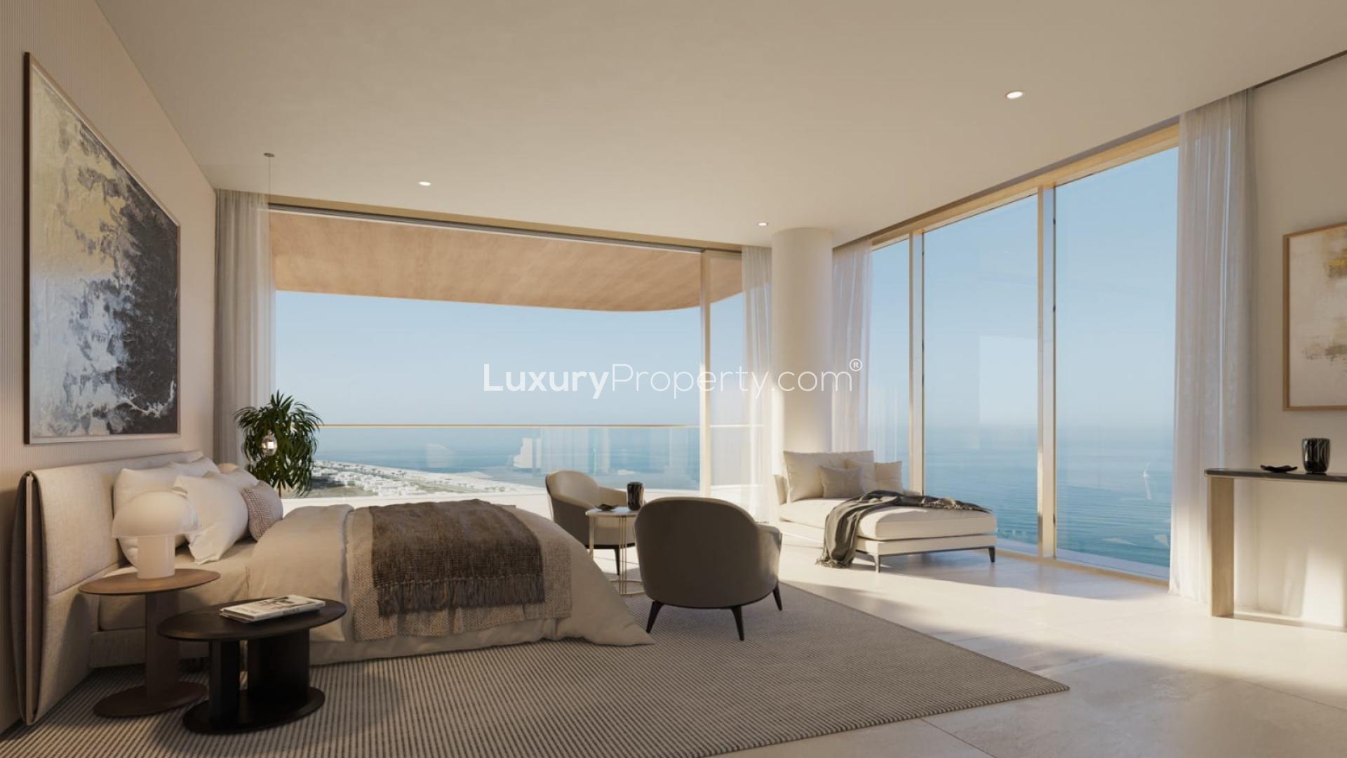 Luxurious penthouse living room with ocean view in Serenia Living, Palm Jumeirah