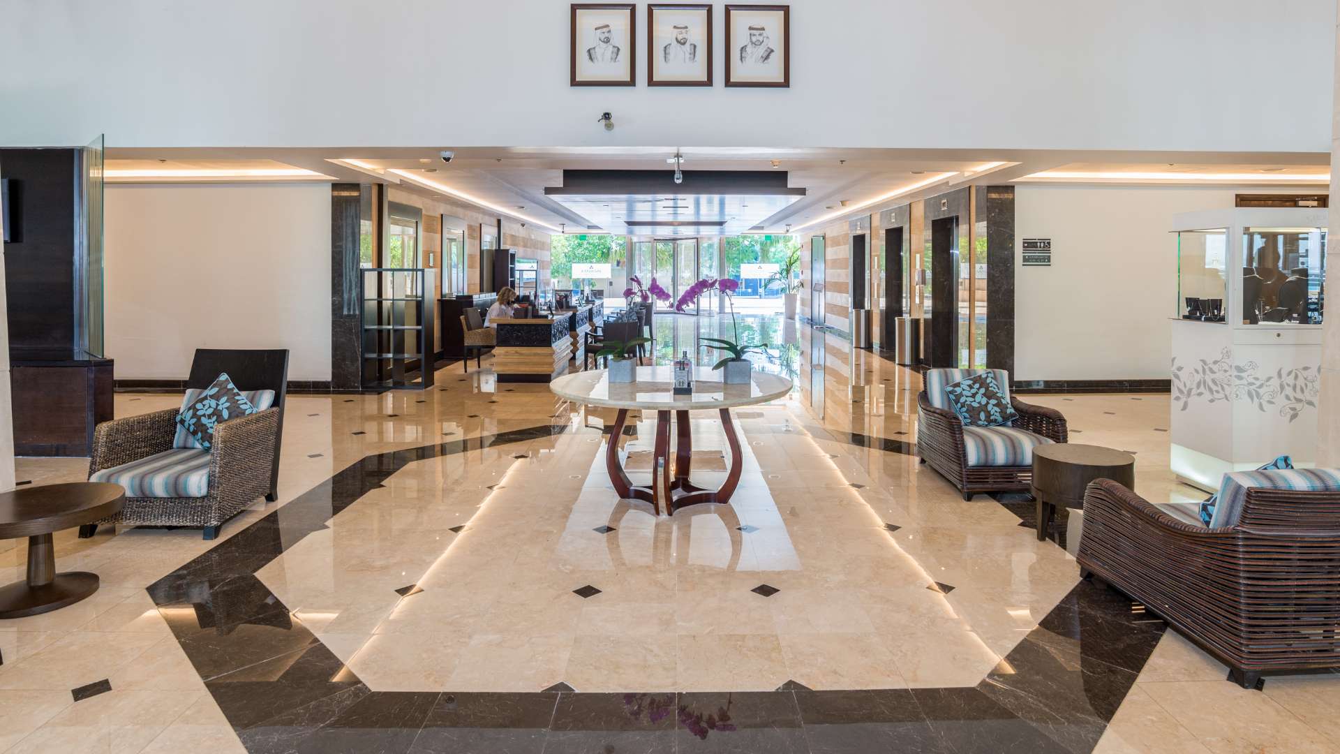 Aerial view of luxury penthouses with pools at Anantara Residences, Palm Jumeirah