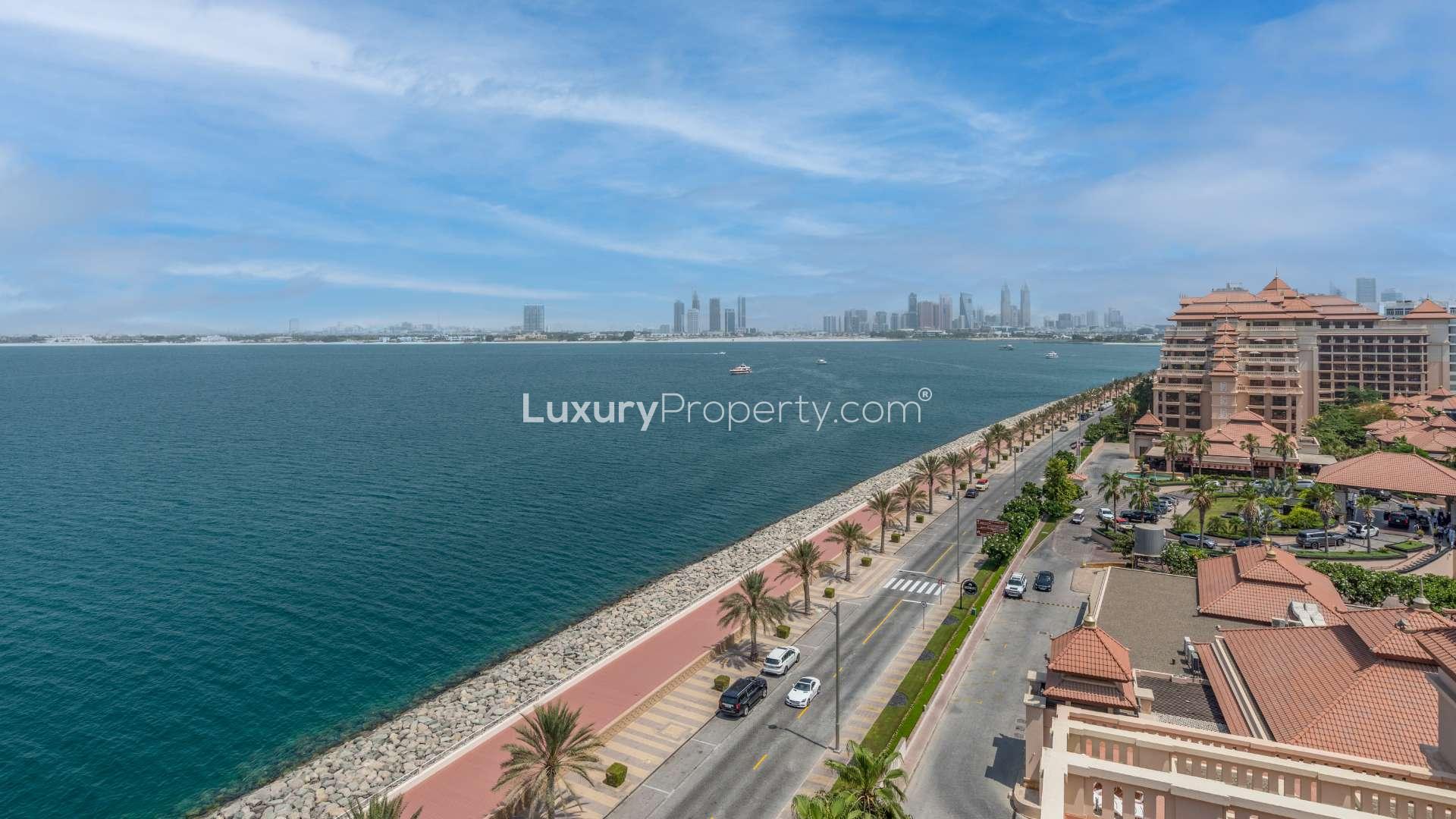 Luxurious Palm Jumeirah penthouse lounge with stunning sea views, Anantara Residences