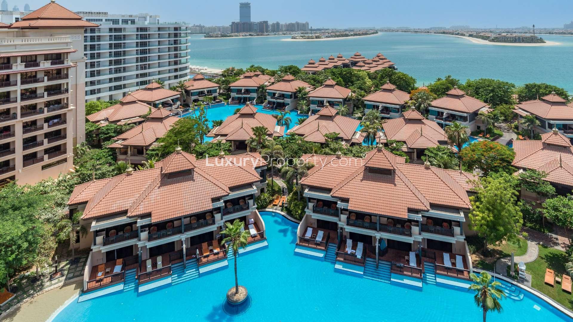 Luxurious lobby of Palm Jumeirah penthouse for sale at Anantara Residences