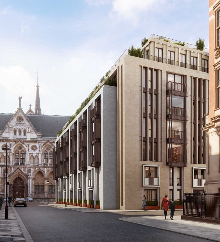 Luxurious indoor pool in contemporary Lincoln Square penthouse, London, for sale