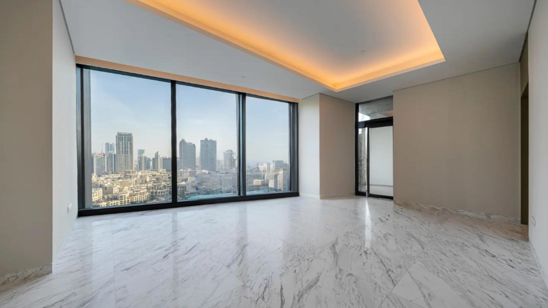 Penthouse balcony view of Downtown skyline in IL Primo, available for sale