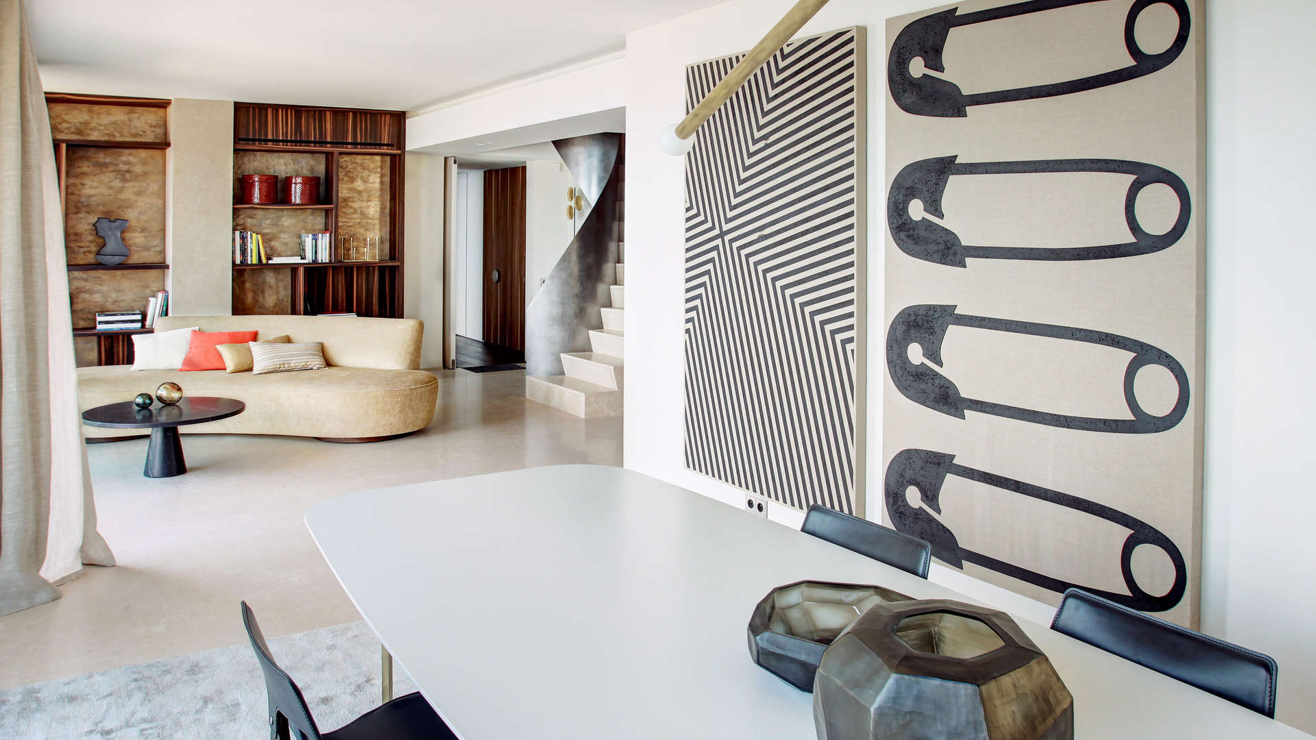 Luxurious Monaco penthouse terrace with infinity pool and stunning sea views, French Riviera