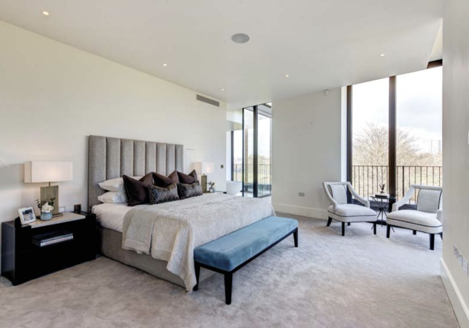Luxury four-bedroom penthouse exterior at St. Edmund's Terrace, London for sale